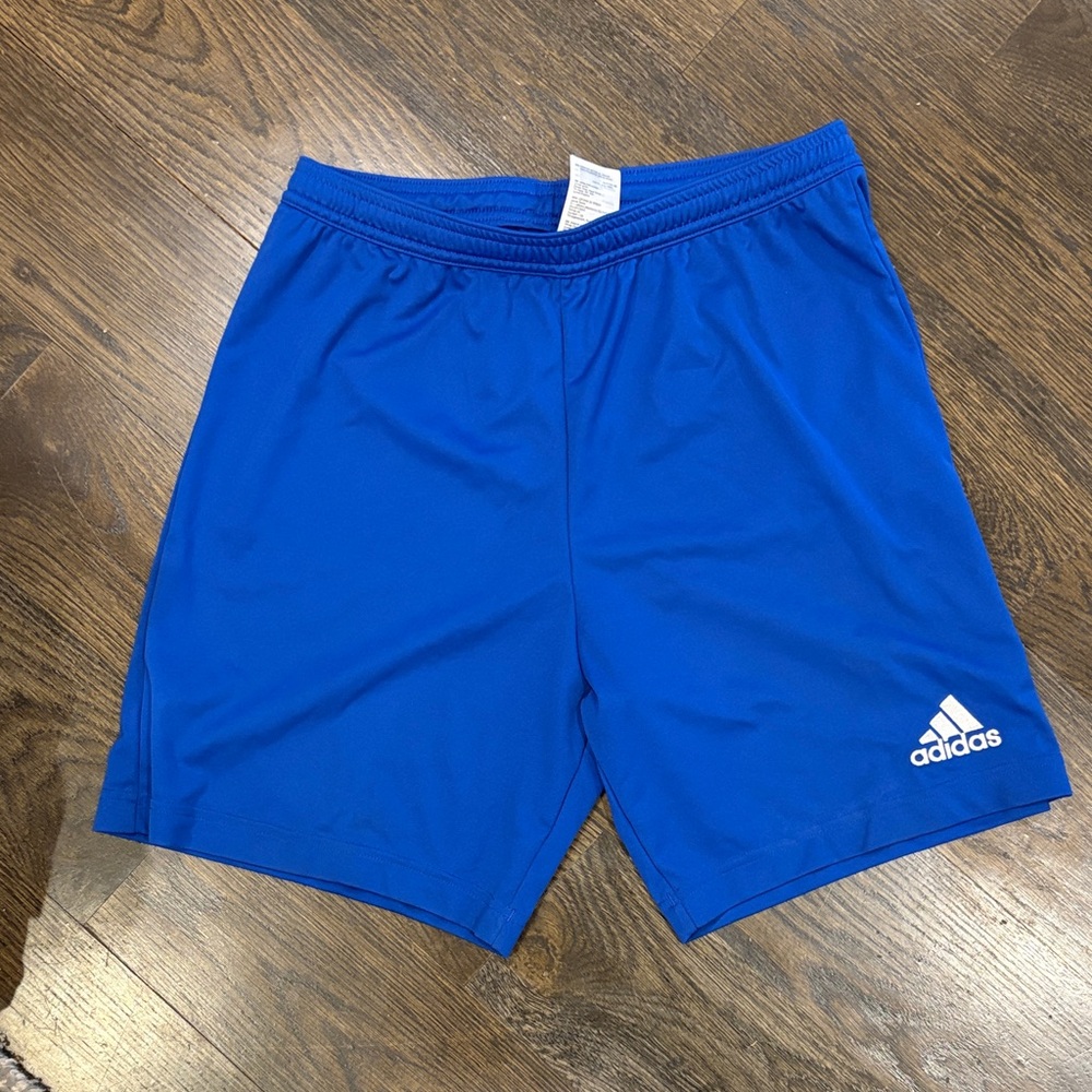 adidas Men's Royal Blue Athletic Shorts with Logo